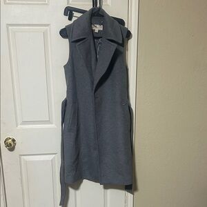 Michael Kors Gray Chain Detail Coat